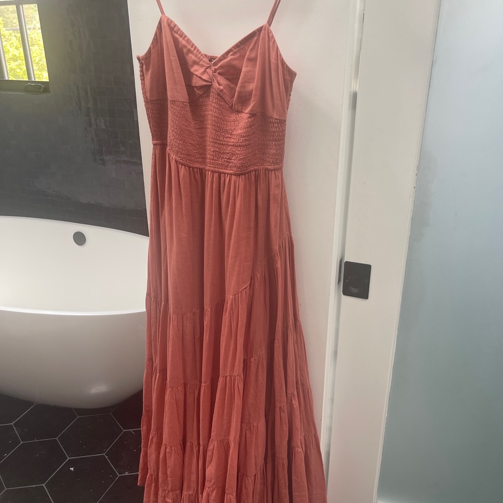 Free People Apricot Maxi Dress